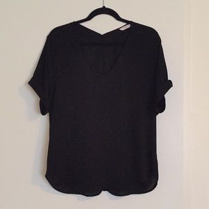 Black Chiffon Tunic